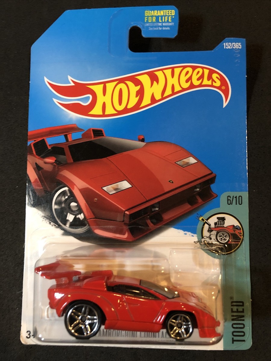 ⭐️ Hot Wheels LAMBORGHINI COUNTACH Tooned 152/365 Red 6/10 | eBay