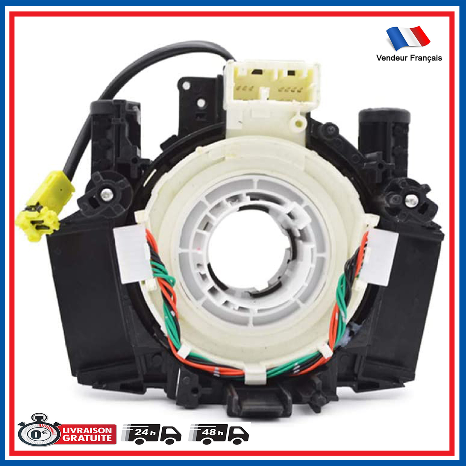 Contacteur tournant bague de volant pour Nissan Pathfinder R51 anti faux contact