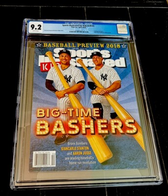 AARON JUDGE RARE GIANCARLO STANTON SI FOR KIDS NEWSTAND MAG CARDS 2018 CGC 9.2