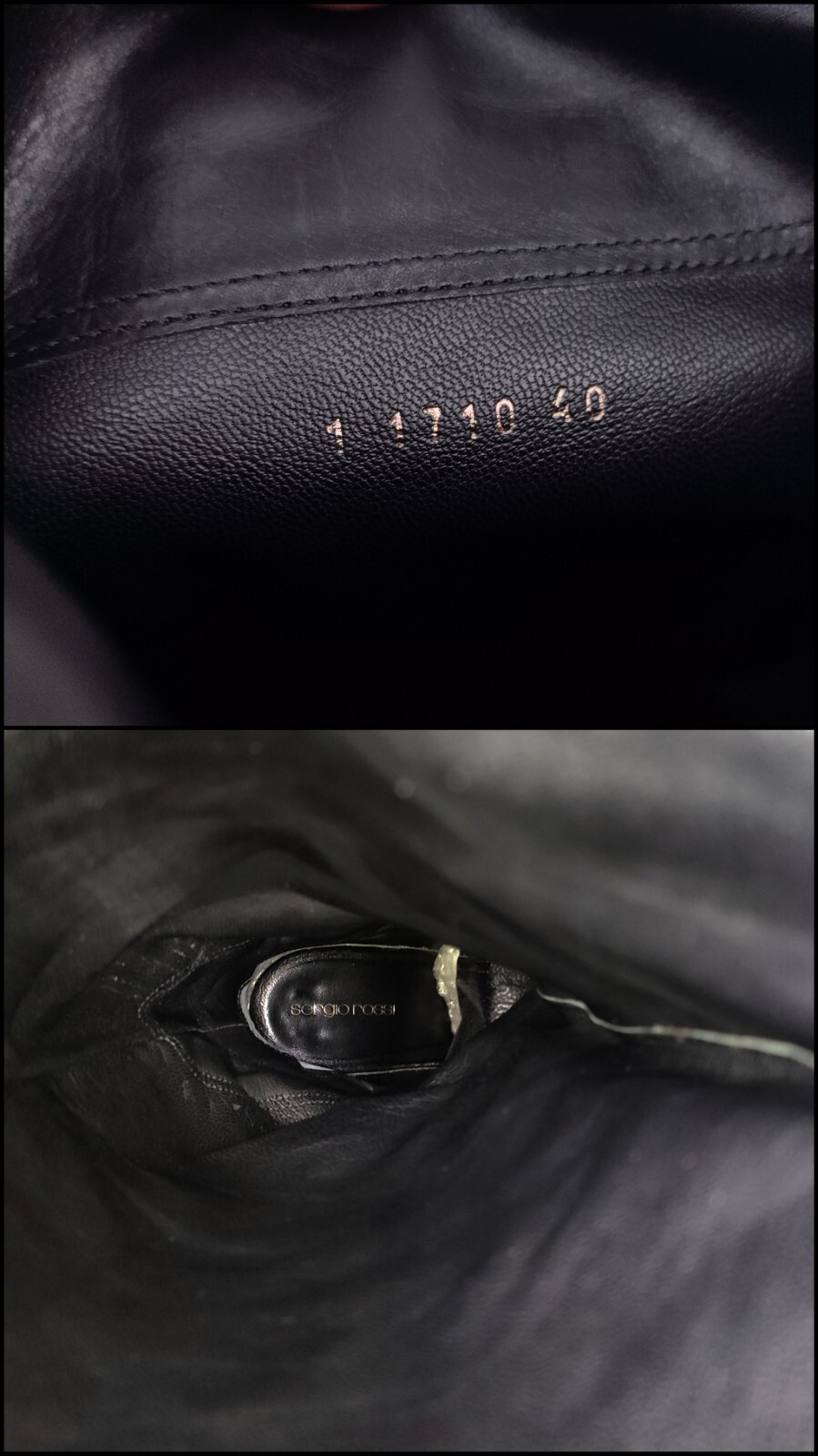 3500$ Sergio Rossi Black Knee High Python Patent … - image 24