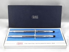 Cross 3501 Pen and Pencil Set Chrome 3501 in Original Box