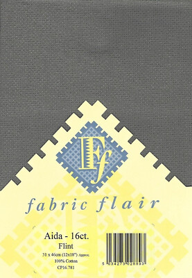 Stoff Flair 16 Stück ''Flint'' Aida Stoff - originalverpackt