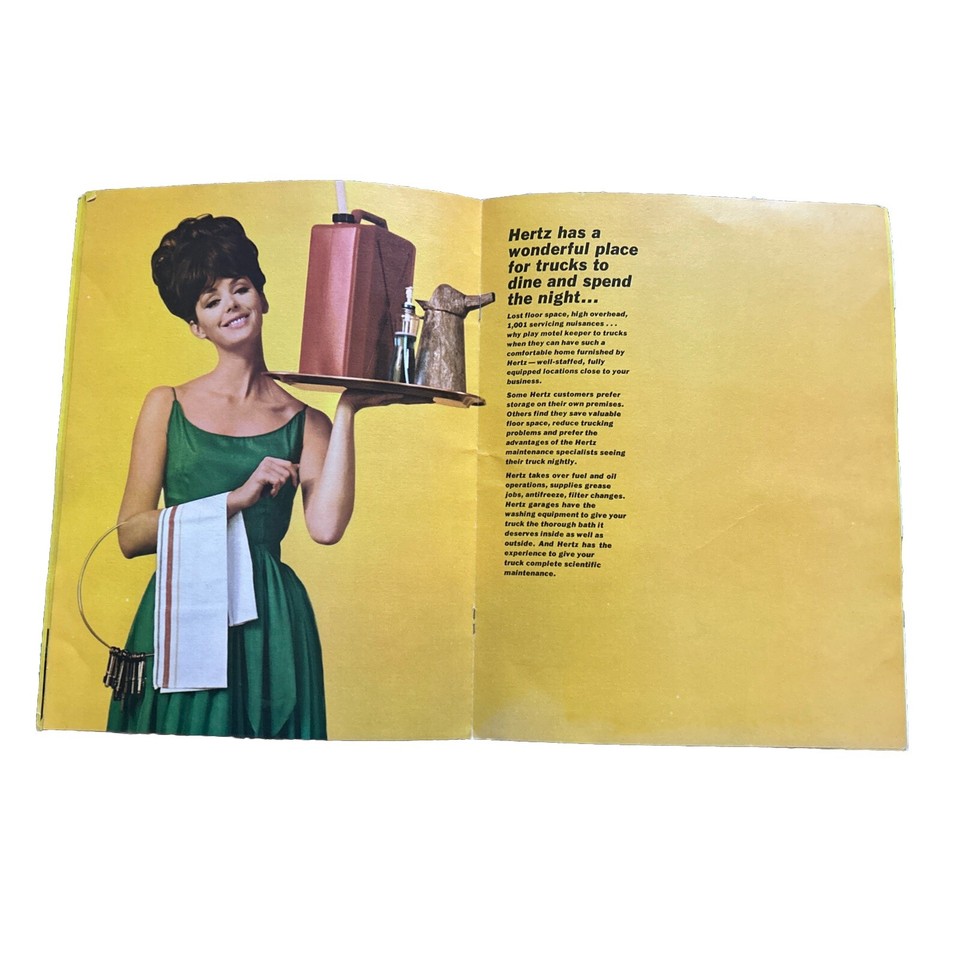 1966 Hertz Rental car Adversitement Magazine RARE eBay