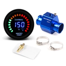 2'' 52mm Digital Water Temp Temperature Gauge w/28mm Joint Pipe Sensor Adapter