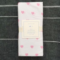 Pottery Barn Kids Heart Crib Fitted Sheet Pink Pottery Barn Kids Heart Crib Fitted Sheet Pink