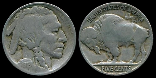 1913-P (TYPE TWO) INDIAN/BUFFALO NICKEL #3      VERY-GOOD OR BETTER