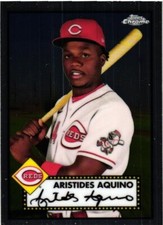 2021 Chrome Platinum Anniversary Base #162 Aristides Aquino - Cincinnati Reds