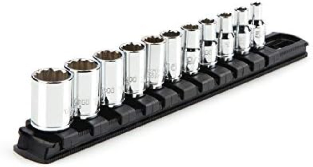 TEKTON SHD90103 - Set di chiavi a bussola a 12 punte, attacco da 1/4", 11 pezzi