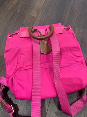 TORY BURCH MINI NYLON FLAP BACKPACK_HOT PINK_EUC $278 RETAIL  display picture 1