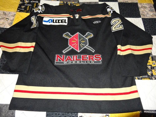 ECHL Wheeling Nailers Game Worn Jersey - Steven Crampton - Size 56
