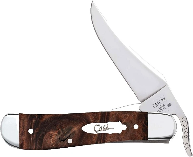 Mango de Madera Case Marrón cuchillos plegables de colección