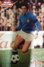 POSTER FULVIO COLLOVATI CALCIO  IL GIORNALINO ANNI 70/80 VINTAGE CM. 40X28