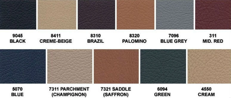 Mercedes Benz R107 GRAY Leather seat Covers 280SL 450SL 380SL 560SL,SL 1980-1989 - Image 2 of 4