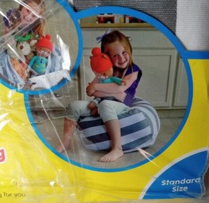 Sruff 'n sit The Stuffable Store Bean Bag Creative QT Extra Large Gray White