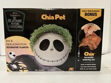 Chia Pet Handmade Decorative Planter with Watering Can - Jack Skellington
