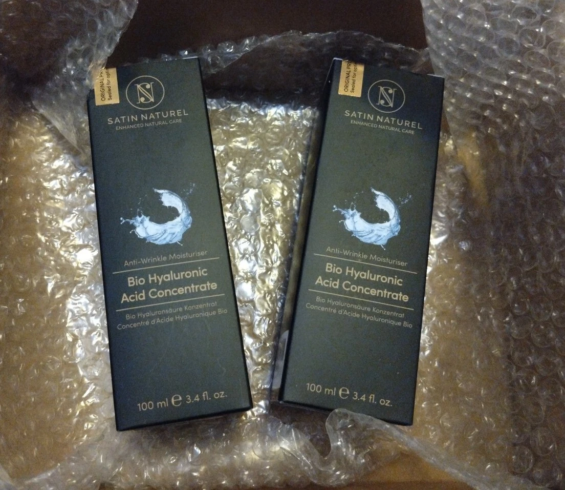 Satin Naturel Hyaluronic Acid Concentrate Face Serum Anti Wrinkle & Age 100ML x2