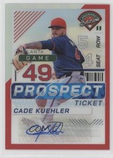 2024 Panini Prospect Edition Red Prizm Signatures /199 Cade Kuehler Auto 0u66