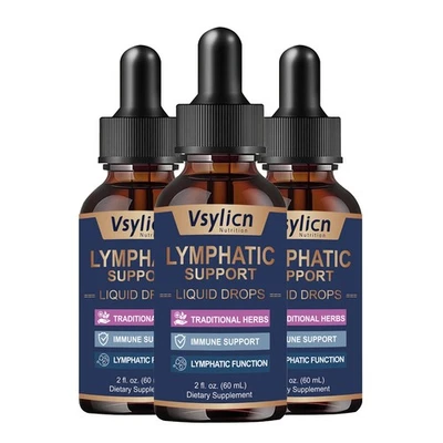 VSYLICN Lymphatic System Supplement Drops Liver Cleanse Detox and Repair Men and Women