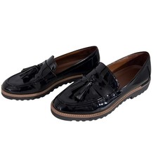 "FRANCO SARTO" Carolynn Lug Sole Loafers Womens Patent Leather NO SIZE Work
