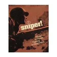 SPI Wargame Sniper! (Designer's Ed) Box Fair/VG+