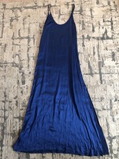 Reformation blue silk dress Maxi size xs selah homecoming