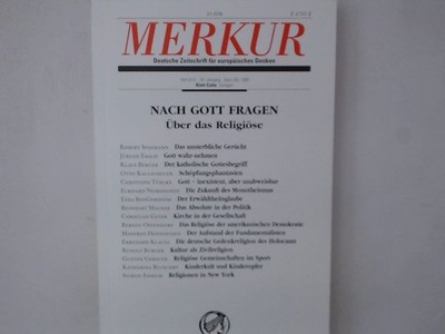 MERKUR, Sonderheft 1999: Nach Gott fragen. Über das Religiöse Über das Religiöse