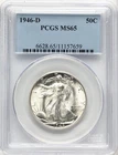 1946-D Walking Liberty Half Dollar PCGS MS-65