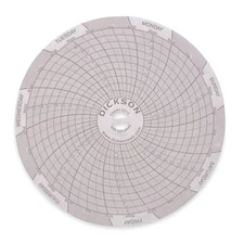 DICKSON C012 Circular Paper Chart, 7 day, 60 pkg 1LXJ7