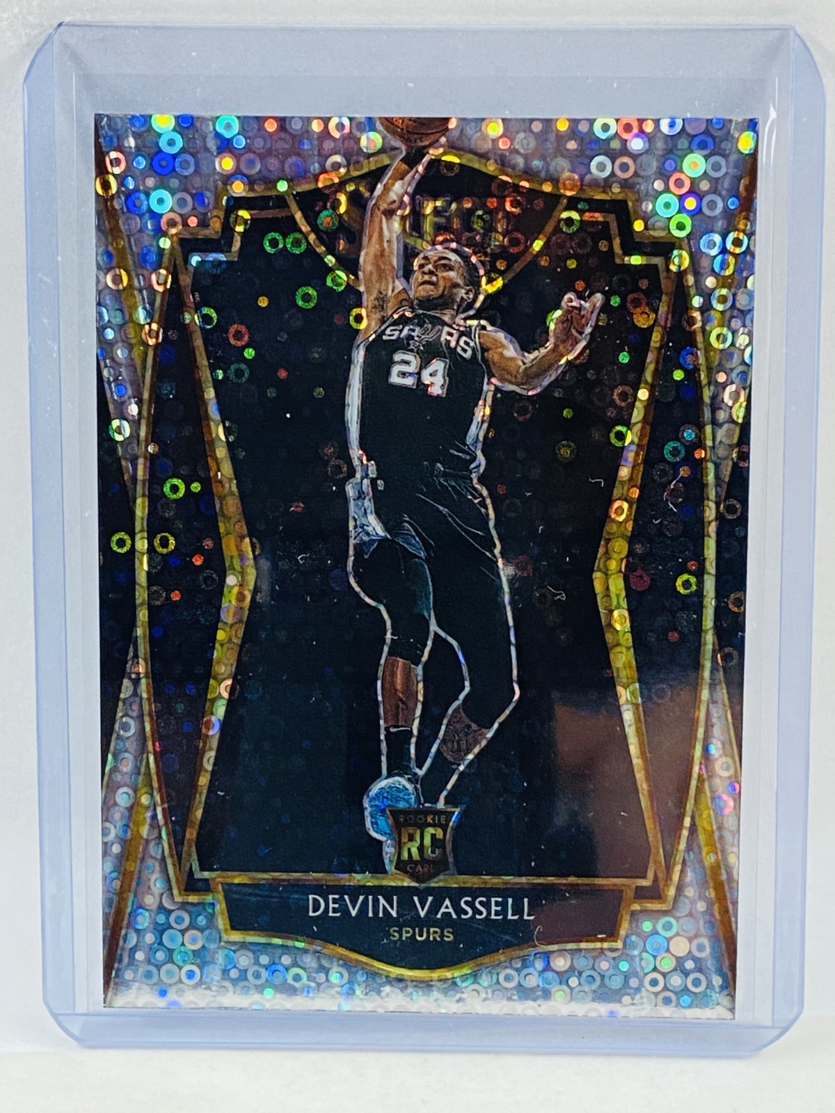 2020-21 Panini Select Devin Vassell RC Premier Level Silver Disco #179