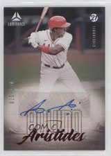 2021 Panini Chronicles Luminance Red 20/100 Aristides Aquino #LA-AA Auto bp9