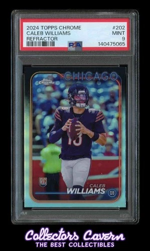 2024 Topps Chrome Refractor #202 Caleb Williams PSA 9 (MINT) RC