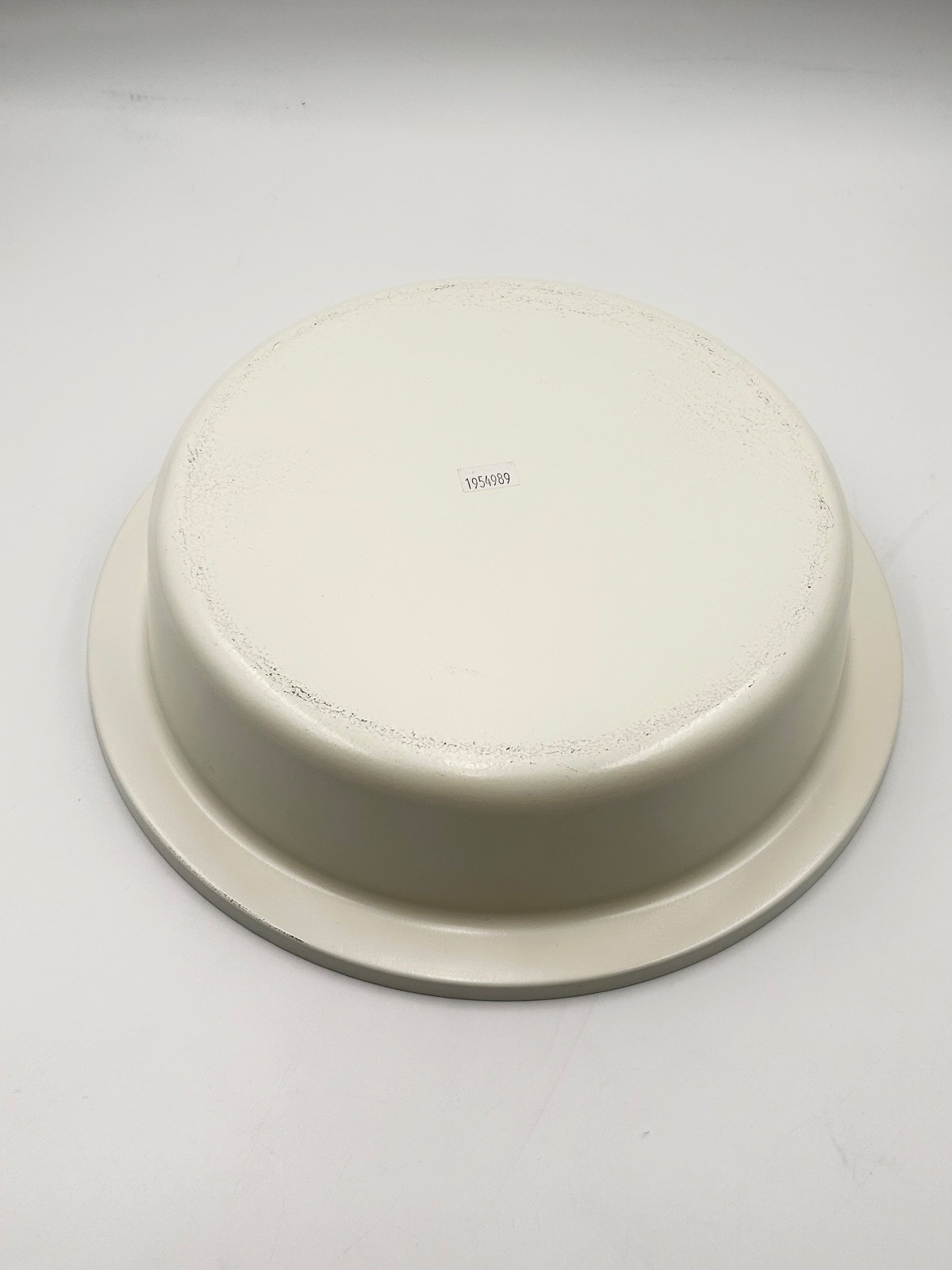 Enamel-Coated Metal Serving Bowl w/ Handles & Lid | Oven Safe | Off-White thumbnail 5