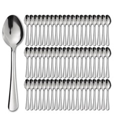 120 PCS Dinner Spoons Set - Windsor Stainless Steel Dinner Spoon 7.1 Inch wit...