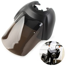 Front Headlight Fairing Cover W/ 15'' Windshield For Harley Dyna Matte Black