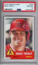 2019 MIKE TROUT TOPPS LIVING LEGENDS PSA 10 GEM MINT