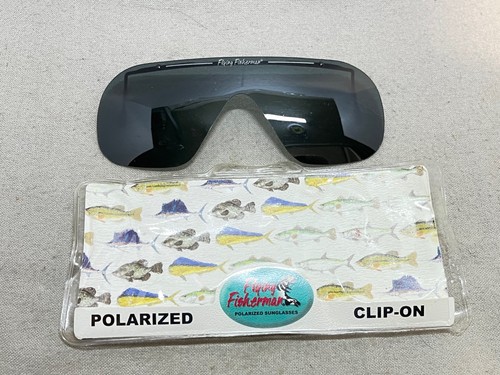 Flying Fisherman Polarized Clip On Sunglasses Smoke Color