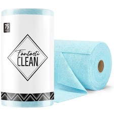 Microfiber Cleaning Cloth Roll -75 Pack, Tear Away Microfiber Towels, 12" x 1...