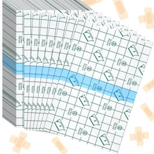 Bbto 50 Pieces Transparent Clear Adhesive Bandage Stretch Large Waterp