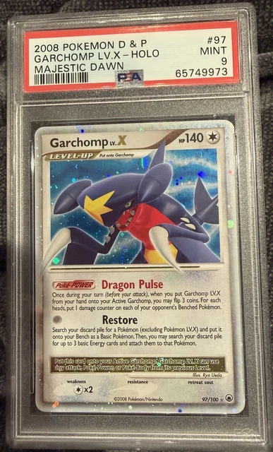 2008 Pokemon Garchomp LVX PSA 9 Majestic Dawn 97/100 LOW POP 79