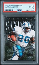 1999 FLEER METAL UNIVERSE #175 BARRY SANDERS PSA 6