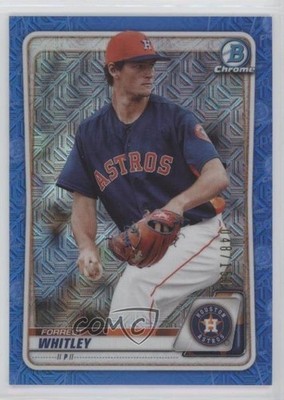 2020 Bowman Chrome Prospects Mega Box Blue Mojo Refractor Forrest Whitley 0f9i