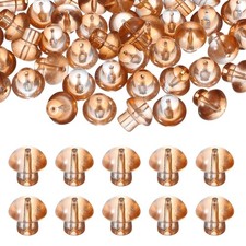 40 Pcs Mushroom Glass Beads 14mm Craft Beads for Jewelry DIY, Orange