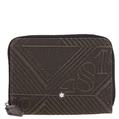 Montblanc Khaki 4810 Jacquard Mini Zip Wallet 220263