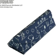 PEANUTS Snoopy Eyeglass Case, One Size Fits Most, Unisex, Adult, PND48172, Navy