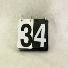 EZ-Score 0-6 Portable Tennis Score Keeper Flip Score Board