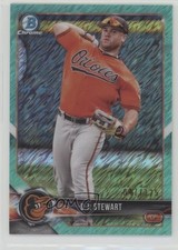 2018 Bowman Chrome Prospects Aqua Shimmer Refractor /125 DJ Stewart #BCP106 1u6