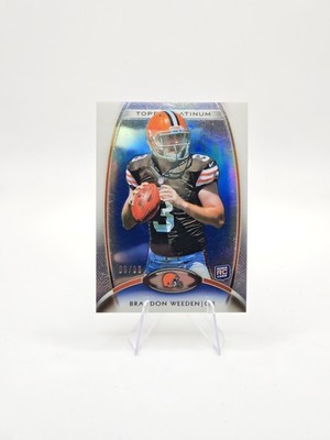 Brandon Weeden 2012 Finest Blue Refractors SP #/99 #102