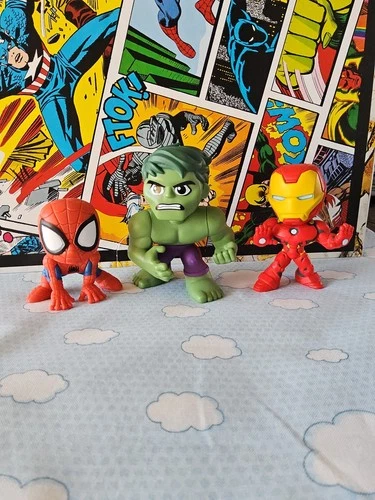 Funko Mystery Minis Marvel  Classics 2024 LOT of 3  Hulk, Spiderman, Ironman