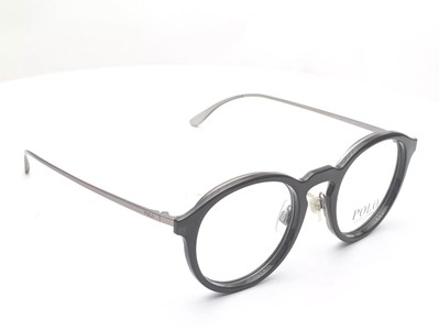 Polo Ralph Lauren PH2188 5696 Round Black Unisex Eyeglasses 48mm