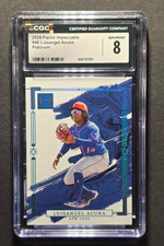 2024 PANINI IMPECCABLE LUISANGEL ACUNA RC PLATINUM !!!1 OF 1!!!! CGC 8 NM/MINT